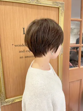 ショート カラー パーマ ショート特化/ 似合わせカット/高津のヘアスタイル