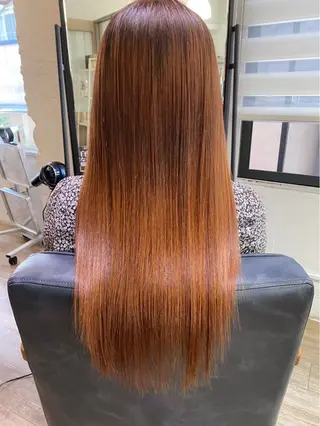 ロング カラー FRANKFLOWERbyENLACE所属・福政 日菜多のヘアスタイル