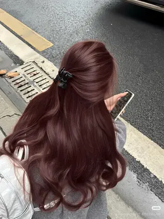 ロング カラー うる艶韓国ヘア 🤍りんのヘアスタイル