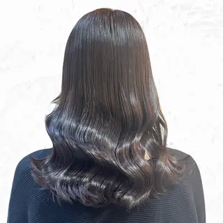 セミロング カラー ACCOLE/ qualite/玲奈のヘアスタイル