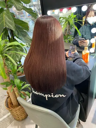 ロング カラー ムトウセイマ/艶髪 /艶ケアWブリーチのヘアスタイル