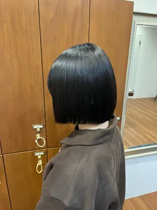 ミディアム りな/ツヤカラー/ 豊橋美容院のヘアスタイル