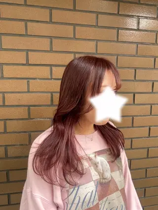 セミロング カット モデル募集/ホノカのヘアスタイル