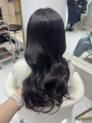 ロング カラー 名古屋/透明感カラー /韓国ヘア/高木梨帆のヘアスタイル