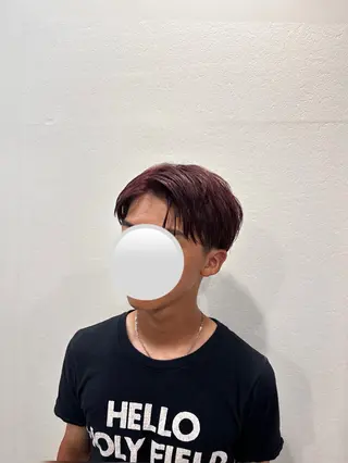 メンズ 岡山メンズパーマ 白神珠梨のヘアスタイル