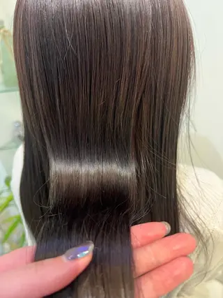 カラー ブリーチしない暖色 カラー🥀杉 優菜のヘアスタイル