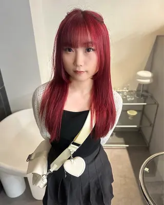 ロング カラー salon village所属・ウルフカット🪽 レイヤー/髪質改善のヘアスタイル
