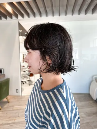 ショート パーマ driP. by HAVANA所属・パーマ / ボブ /ショート 谷口 陸のヘアスタイル