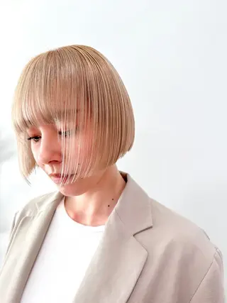 ショート カラー 梅田 illfrere 所属・イルフレール ryuのヘアスタイル