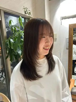 ミディアム カラー 🌷横浜/レイヤー /艶カラー🌷のヘアスタイル