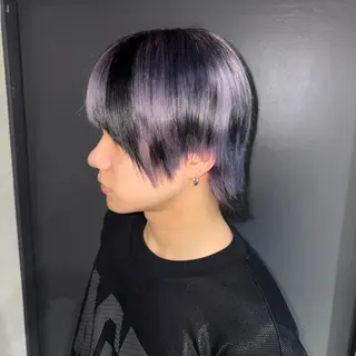 カラー メンズ ★デザインカラー ハイトーン ももか★のヘアスタイル