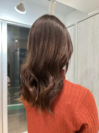 ロング ブラウンカラー tomokaのヘアスタイル