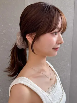ロング レイヤー＆カラー 人気美容師倉崎涼のヘアスタイル