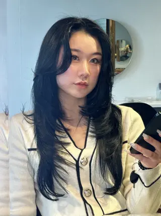 ロング カラー ワンホンヘア ケラチン/Kaitoのヘアスタイル