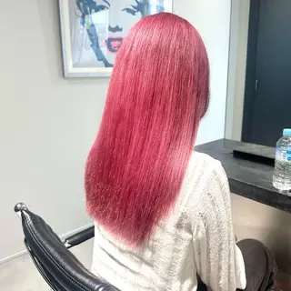 セミロング カラー ハイトーン/ウルフ/ レイヤー/Asukaのヘアスタイル