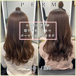 セミロング パーマ 左藤健人 デジタルパーマ/渋谷のヘアスタイル
