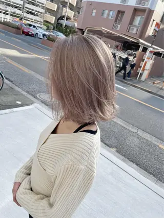 ショート カラー パーマ ヘアアレンジ メンズ キッズ ネイル マツエク・マツパ アイブロウ カラー特化サロン Eir心斎橋のヘアスタイル