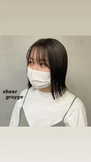 ミディアム カラー yuna/ボブカット /ハイトーンカラーのヘアスタイル