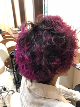 ショート カラー パーマ 🌙似合わせ🐈‍⬛ ケア✨又吉のヘアスタイル