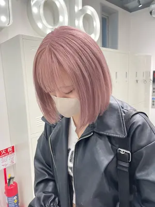 ショート カラー 🩷hair salon dot. tokyo color 🩷所属・ハイトーンカラー ⌇Hao 🎀✮のヘアスタイル