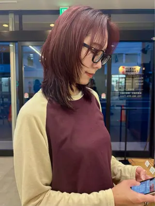 ミディアム seek所属・hiyori/ レイヤーカット/ボブのヘアスタイル