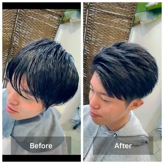 ショート メンズ share salon　SCENA所属・堤太志 メンズパーマ特化のヘアスタイル