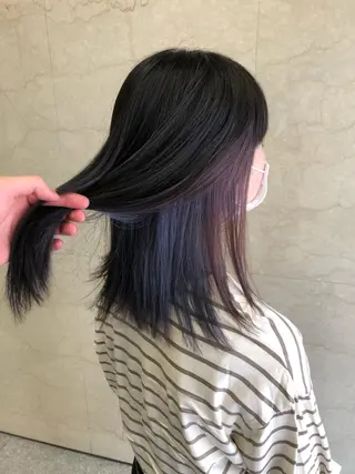 セミロング キノシタ ナオユキのヘアスタイル