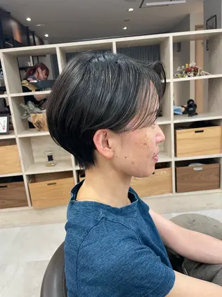 ショート 地毛風縮毛矯正 / ショート🫧ひらやまのヘアスタイル