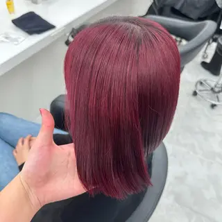 ロング カラー mina/暖色カラー 🥀韓国風カット🥀のヘアスタイル