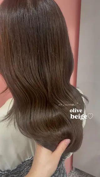 セミロング カラー Ayaka♡｜ ナチュラル｜ガーリーのヘアスタイル