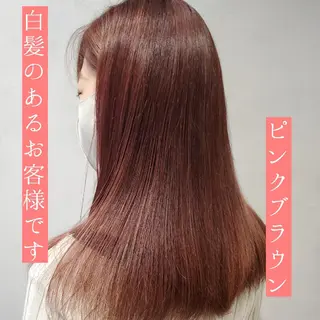 ロング カラー 難波/白髪ぼかし/ KAORIのヘアスタイル