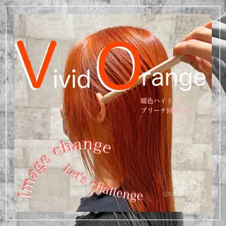 セミロング カラー レディースヘア💫 加藤たいが🐯のヘアスタイル