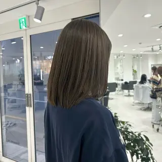 ミディアム カラー グレージュ/ベージュ /経堂/sana🌱のヘアスタイル