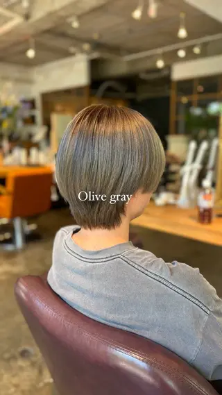 ショート カラー メンズ 髪質改善カラー ベージュ🤎YUMEのヘアスタイル