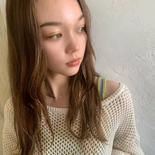 ロング カラー 顔周りレイヤー 🎀マリノのヘアスタイル