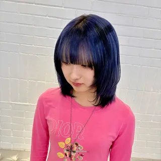 ロング カラー ハイトーン×デザイン 🪽🫧HIKARIのヘアスタイル