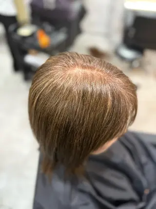 ミディアム アンダーバーホワイト上本町所属・園田 としきのヘアスタイル
