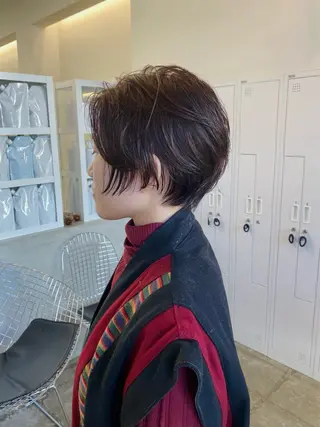 ショート カラー サトウ リョウのヘアスタイル