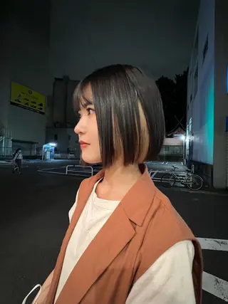 ショート カラー rina/大須/ 暖色カラーのヘアスタイル