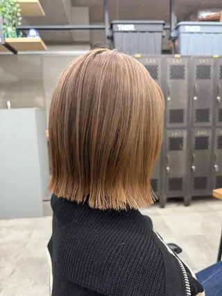 ミディアム 髪質改善/美髪矯正/ 小顔ボブNANAのヘアスタイル