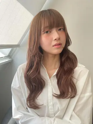 ロング カラー 💗韓国ヘア/透明感 💗若菜あいこのヘアスタイル