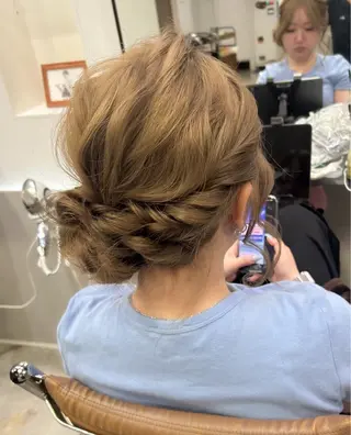 ロング ヘアアレンジ Memories所属・🧣艶カラー・ヘア セット Chie🧸のヘアスタイル