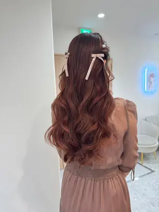 ロング ヘアアレンジ Lond Bloom所属・🎀はるか ブリーチ なしダブルカラー🎀のヘアスタイル
