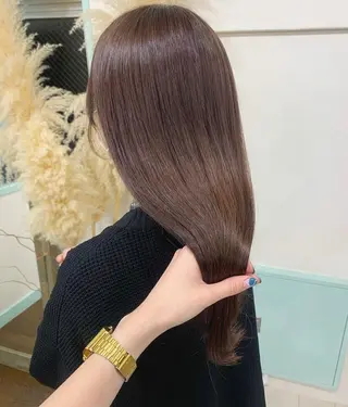 セミロング カラー riho🪻暗髪/ 色持ちがいいカラーのヘアスタイル