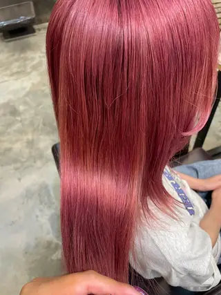 ミディアム カラー 艶カラー/ハイトーン Anjuのヘアスタイル