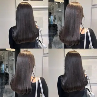 セミロング カラー カジュアルを女っぽく 𝗮𝘆𝗮𝗰𝗼のヘアスタイル