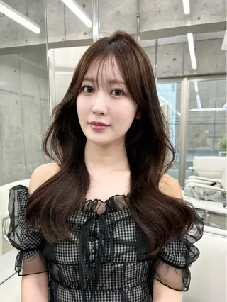 ロング カラー きなみ いく🎀透明感カラーのヘアスタイル