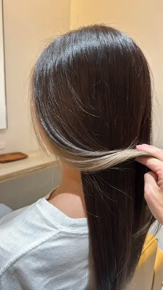 ロング カラー 縮毛矯正×艶カラー /中村勇太のヘアスタイル