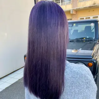 ロング カラー 惣木 菜穂のヘアスタイル