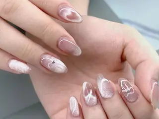 ネイル ココナッツネイル つきえ❄️🫧のネイルデザイン
